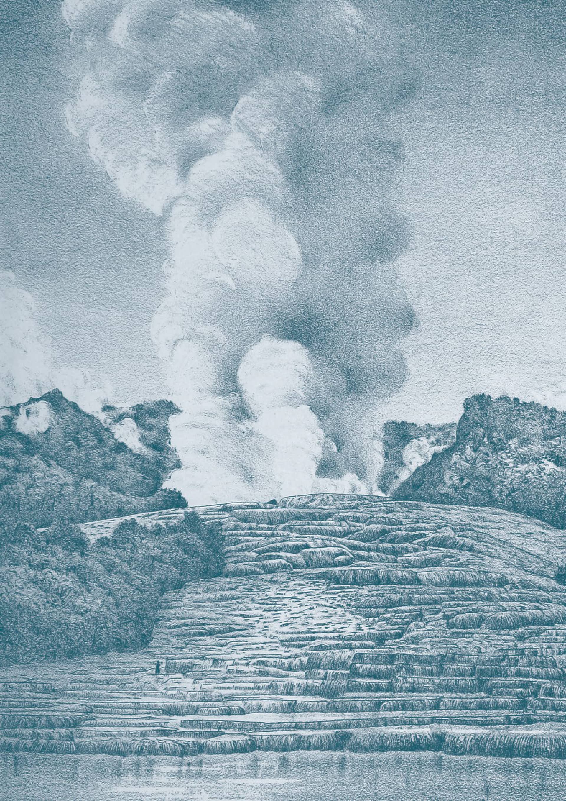 Good Eastern Poster of the Pink and White Terraces
